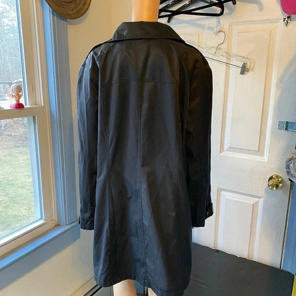 Covington Full Zip Snap Button Black Chore Barn Coat Jacket Women Plus 2X - Picture 6 of 9